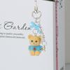 Lovely Flocking Bear Animal Keychain Pendant Mobile Phone Chains Fluffy Cute Bow Star Bag Hanging Ornaments Accessories Gifts