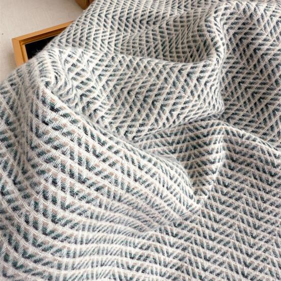 Women Scarf Striped Print Long Scarf Shawl with Tassel Trim Versatile Design Comfortable Shawl Wrap Fashion Accessories