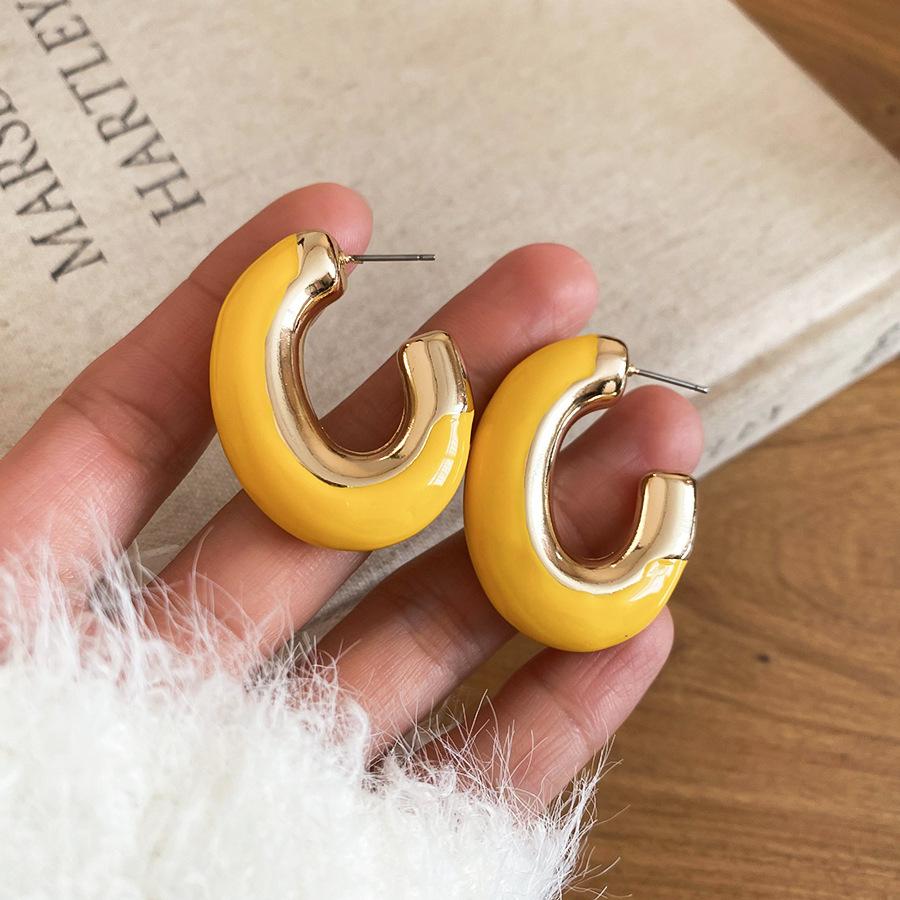 Silver Needle Monet Garden Drip Earrings French Court Style Exquisite Stud Earrings Design Sense Niche Light Luxury Earrings