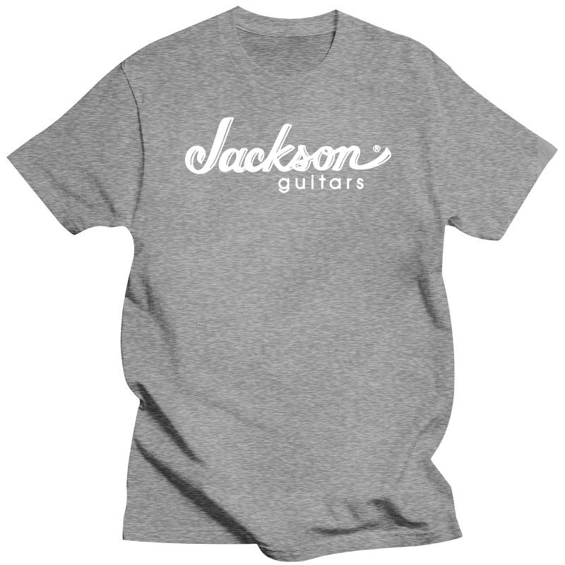 Футболка с логотипом JACKSON Guitars Новая Черная Рок-гитарист Метал-группа Короткий рукав хлопковые футболки Мужская одежда