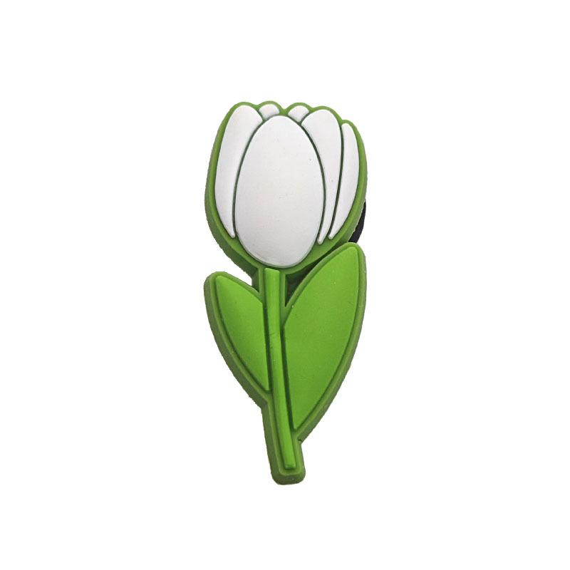 Пряжки для украшения обуви из ПВХ в виде радужных цветов для садовой обуви