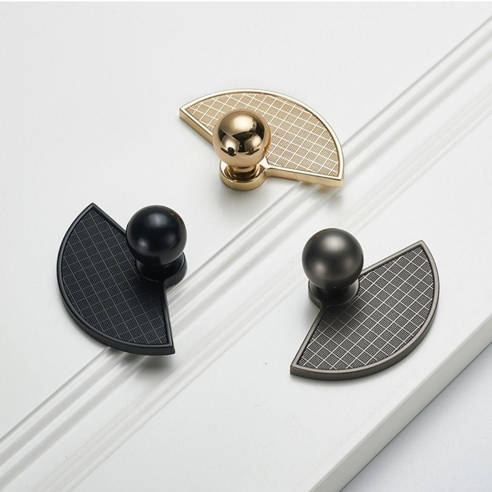 Ручки для ящиков с одним отверстием, веерообразные ручки для мебели, ручки для шкафов, украшения для шкафа