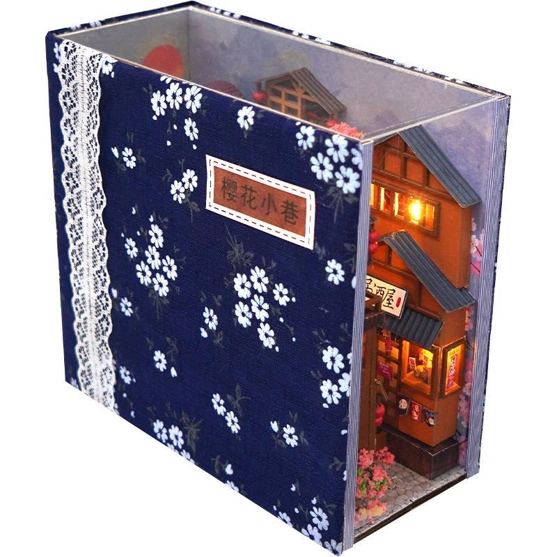Tianyu Handmade Japanese House Model, TC25: DIY Creative Book Stand Gift for New Year or Tanabata