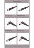 M8 Waterproof 34-Pin 5/6-Core 8-Hole Elbow Connector IP67 Male-Female with Pre-embedded Wire.