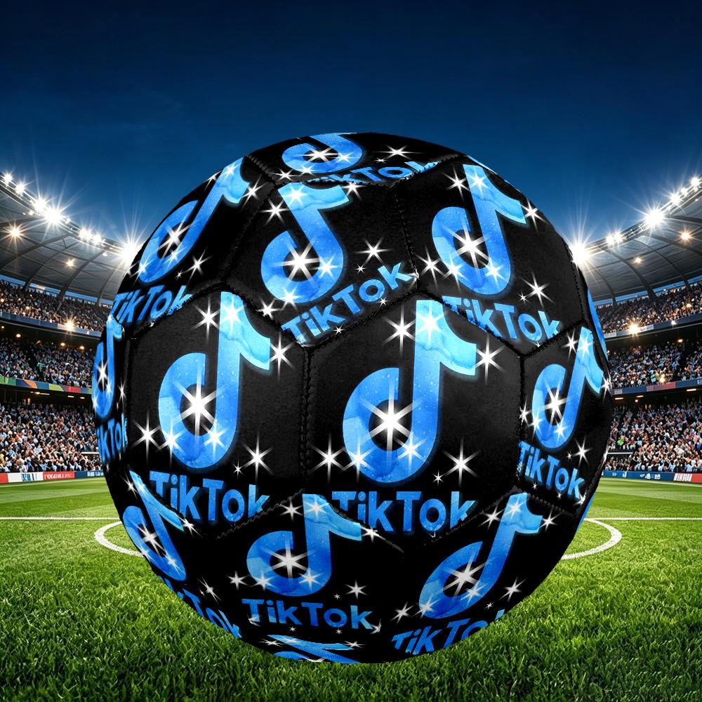 1pc Size 5 Neon Music Note Design Soccer Ball - Anti-slip Football for Outdoor Sports Activities, Durable Ball for Game Play
