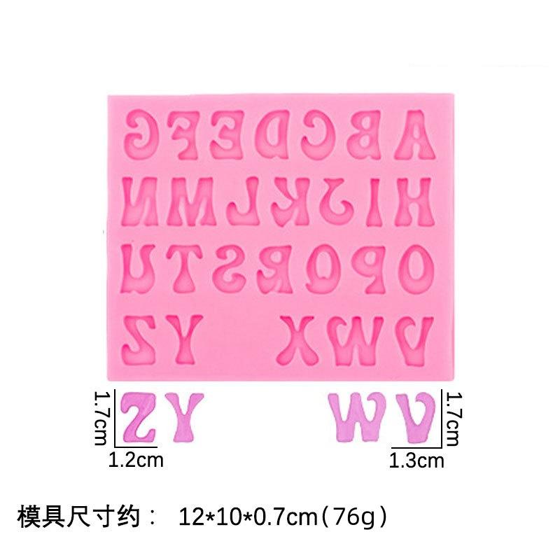3D Letter Number Silicone Fondant Molds Chocolate Cake Molds Cake Decorating DIY Tools Jelly Cookies Baking Printing Mould