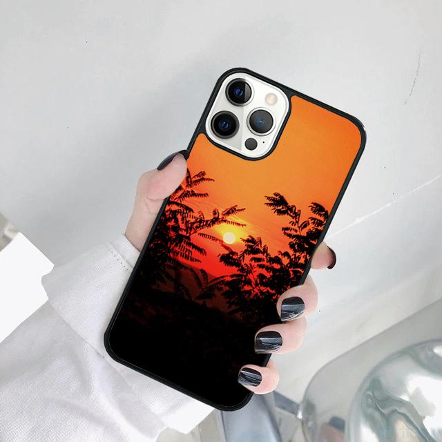 Силиконовый чехол для телефона Sunset для iPhone 16 15 14 SE 2020 XR XS 11 12 13 Mini Pro MAX Plus Coque