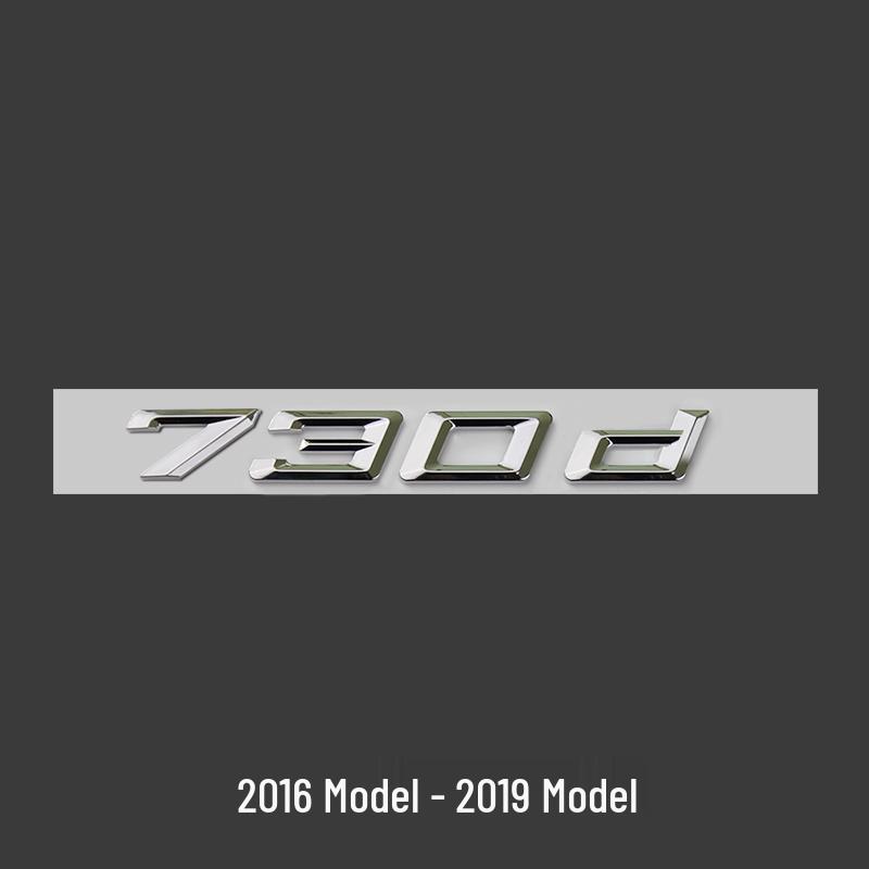 BMW 7 Series 23 Model Rear Emblem Sticker (740Li, 730Li, 750Li, 760Li)
