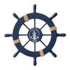 Mediterranean Ship Rudder Decoration Nautical Boat Wheel Helm Wooden Craft Home Living Room Decoration Accessories