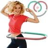 Soft Foldable Fitness Sports Hoop Waist-Friendly Spring Design For Adult Womens Workout Fitness Hoop Slimming Exercise Equipment