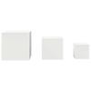 Moderne Minimalistische Beistelltische 3-teilig, Quadratische Dekorationsbeistelltischgarnitur, Niedrige Tische In Verschiedenen Größen