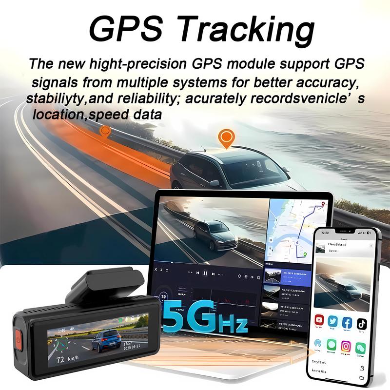 UHD 4K 2160P+2.5K ADAS Dash Cam Dual Lens ADAS WIFI GPS Mini Car DVR 2.5K Rear Camera Video Drive Recorder Dashcam Black Box