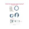 BDP49 Front Left or Right Door Lock Barrel Repair Kit 39 Mm for VW Transporter T5 Fox 5Z New Beetle Polo 9N 2/3 Door 1C0837167B