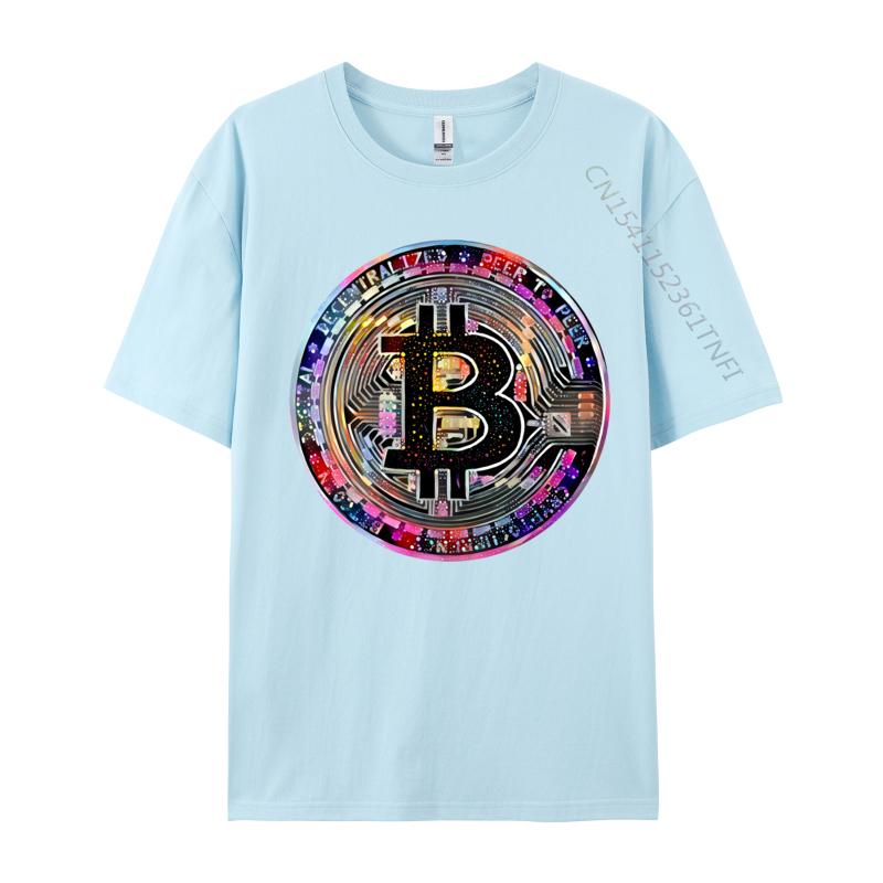 Bitcoin Btc Coin In 80S T Shirts Top Tees For Men 3d Printed T Shirts Mens Street Loose Sweatshirt TShirt