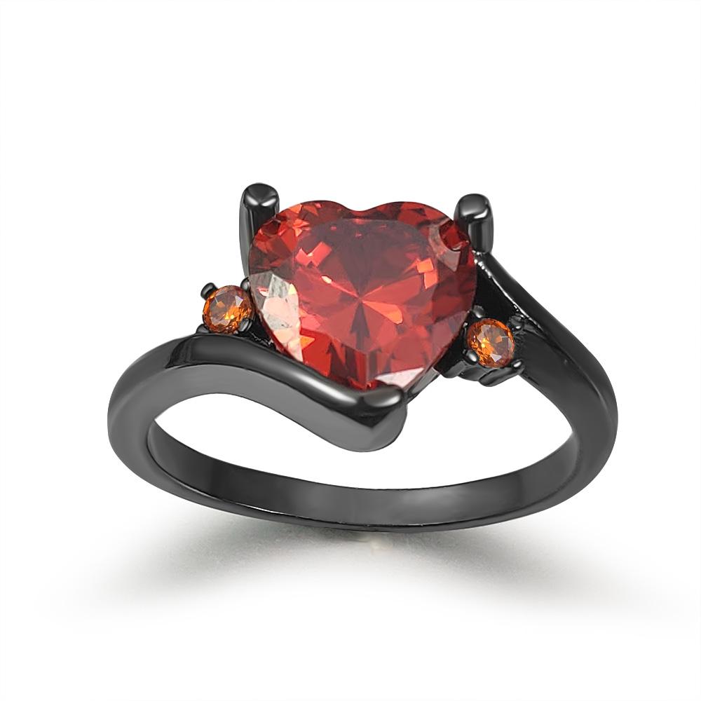 Ретро Панк Череп Готическое Кольцо Для Женщин Мужчин Хэллоуин Гот Черное Золото Цвет Кольца Присоединение Оптом Мода Циркон R523