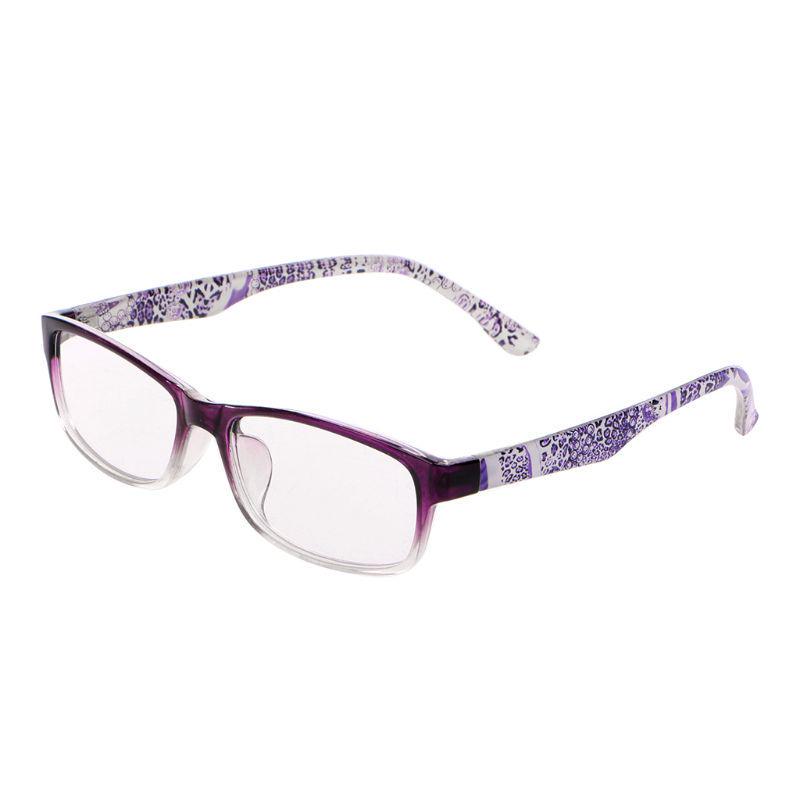 Очки для чтения Charm Women Men +100-400 градусов Пресбиопия Полная оправа для родителей пожилых людей Цветочный принт Clear Vision 1 шт. Анти-синий свет