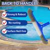 Universal Swimming Pool Brush Head Stiff Bristles Design Curved Ends High-Efficiency Heavy Duty Pool Tile Scrub