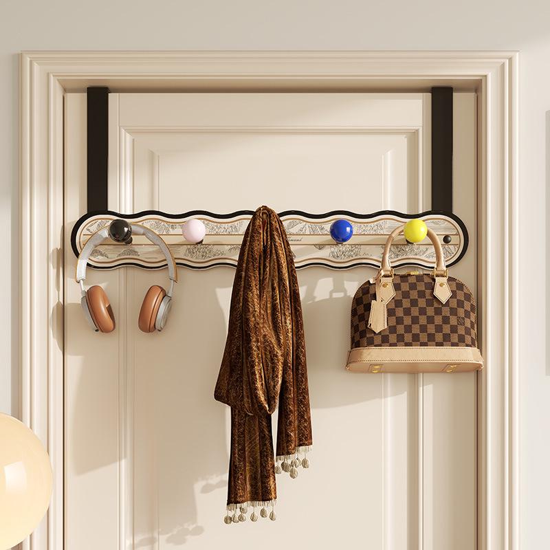 American-Style Over-the-Door Hook: Punch-Free Coat, Hat, and Bag Hanging Storage Rack