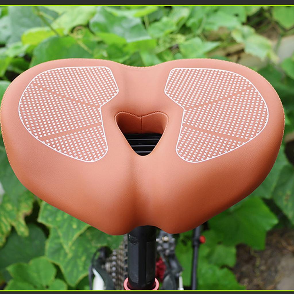 Bike Seat Cushion Enlarged and Thickened Waterproofing Foldable Comfortable Wide Bike Saddle for Cycling