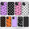 Black Bats Pattern On Phone Case For iPhone 11 12 Mini 13 14 15 Pro XS Max X Plus SE XR Shell
