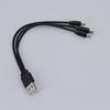 1 шт. 2 шт. 20 см 0,2 м USB-папа на 3-way micro USB Разветвитель Адаптер Кабель питания 3-портовый USB-разветвитель для зарядки