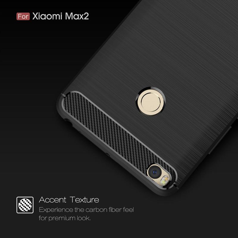 Роскошный мягкий карбоновый чехол для Xiaomi Max 2 Mi Max 2, противоударный силиконовый чехол для xaomi Mi Max2, мягкая задняя крышка для телефона