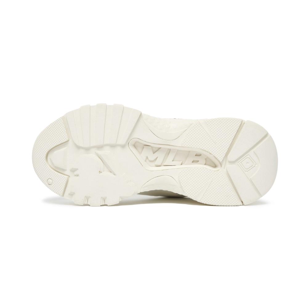 MLB Big Ball Chunky Abrasion Resistant Height Increasing Low top Chunky Sneakers Unisex White 3ASHC101N-50IVS
