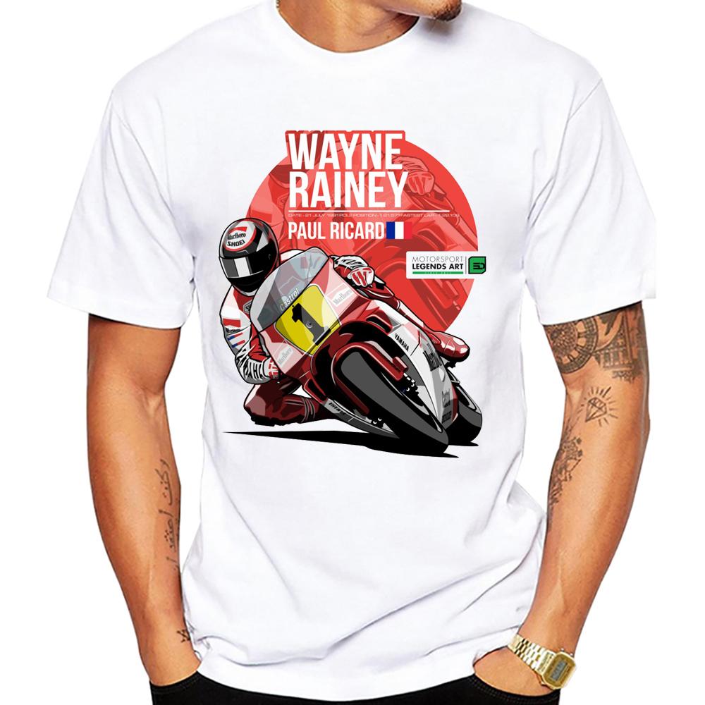 90s Legend Eddie Lawson And Wayne Rainey Gp Race 500cc Rider Tshirt Unisex Short Sleeve Cool Boy Motorcycle Sport Race Tops Tees