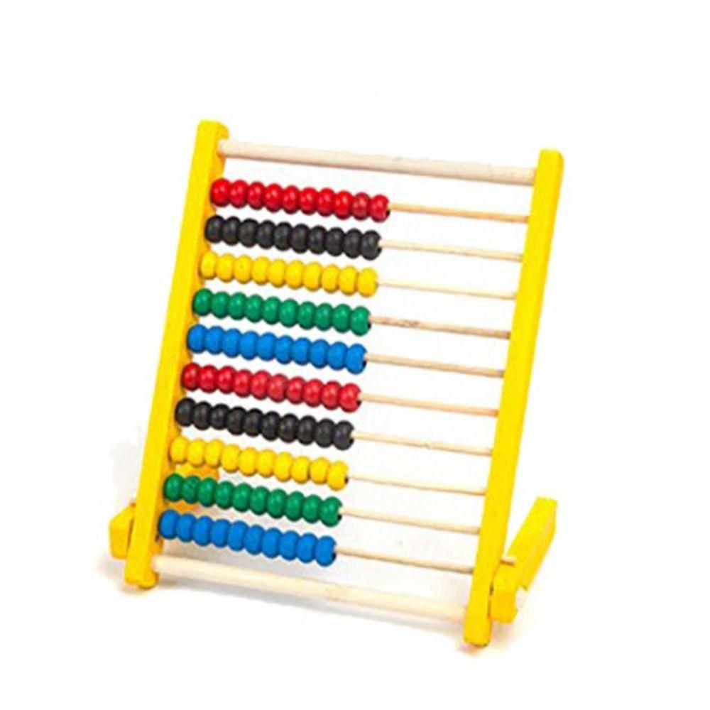 Деревянные счеты деревянные красные синие желтые счетные прочные бусины для дошкольного возраста