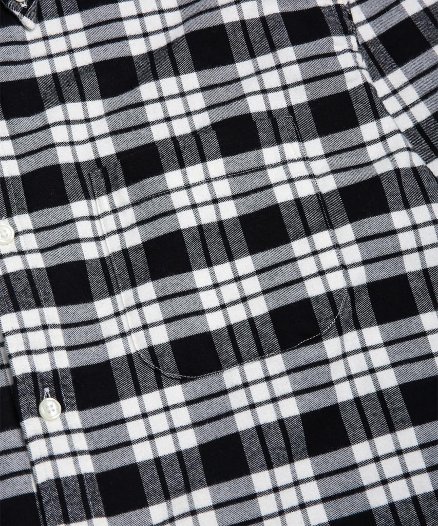 BROOKS BROTHERS Somel'Ose Flannel Check Shirt (Black) (Bbthmm54767Dw)