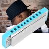 Blues Harmonica 10‑Hole Mouthorgan G Key Electroplating Base Beginner Gifts Musical