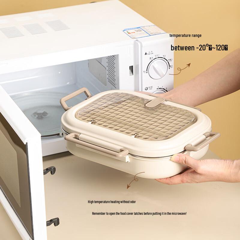 Large 1500ml 304 Stainless Steel Insulated Lunch Box Set