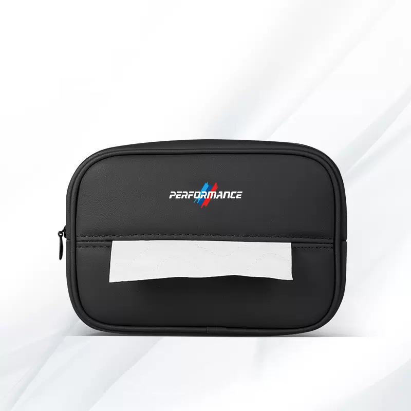 BBJJ8 PU Leather Car Tissue Box Storage Bag Interior For BMW X1 X2 X3 X5 X4 X6 X7 G30 G20 G32 G11 G12 F40 F30 F20 F10 F34 F07 F44 F45