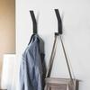 6 черных крючков Вешалка для одежды Настенная Нагрузочная Ванная комната для хранения Настенная