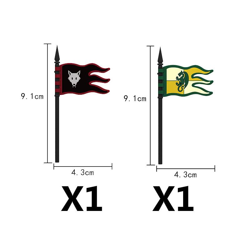Набор средневековых строительных блоков с солдатами, лошадьми и настраиваемой броней для детей от 6 лет