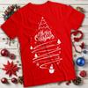 Merry Christmas Tree Christmas T-Shirt Tee for Adults  #MC