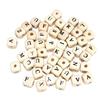 Wooden Dice Beads Alphabet Letters 1 Cm 70 Pieces