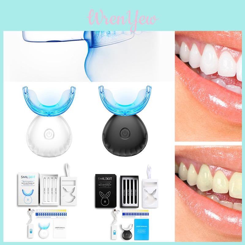 Wireless Smilekit Teeth Whitening Lamp Kit Rechargeable Enamel Safe For Home Use
