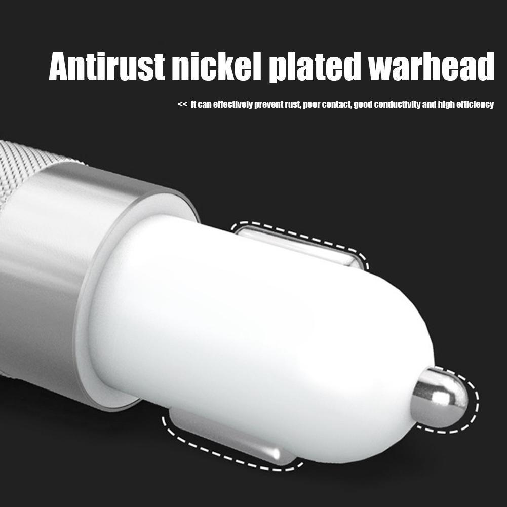 2.1A 1.0A Автомобильное зарядное устройство с двумя USB-разъемами для прикуривателя, 2 порта, автомобильное зарядное устройство для iPhone, планшета Samsung, аксессуаров