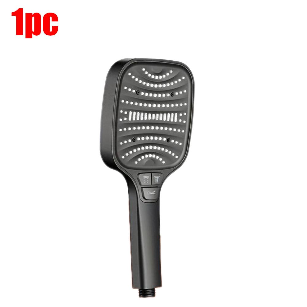 8 Modes Turbo Pressurized Shower Head 12cm Large Panel Water Saving Showerheads Explosion-proof Thickened ABS Filter Shower Head