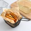 Корзина для подачи картофеля фри Мини корзины для фритюра из нержавеющей стали Сито для презентации еды Эргономичная ручка Аксессуар для фритюрницы