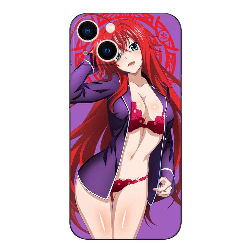 Черный чехол из ТПУ для Samsung Galaxy F23 M12 M22 M23 M32 4G M52 5G M30S M21 A04s Spduak High School Rias Gremory