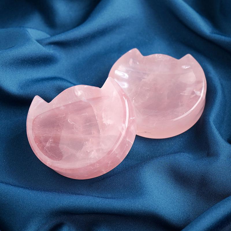 Лунная чаша из натурального белого кристалла - круглый камень для медитации и энергии