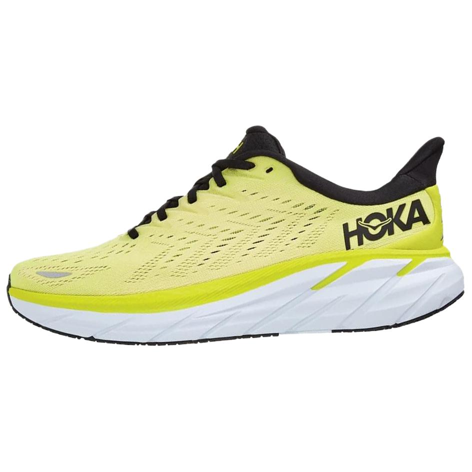 HOKA One One Clifton 8 Нейлоновые Дышащие Низкие Беговые Кроссовки Мужские Желтые 1121374-EPCH