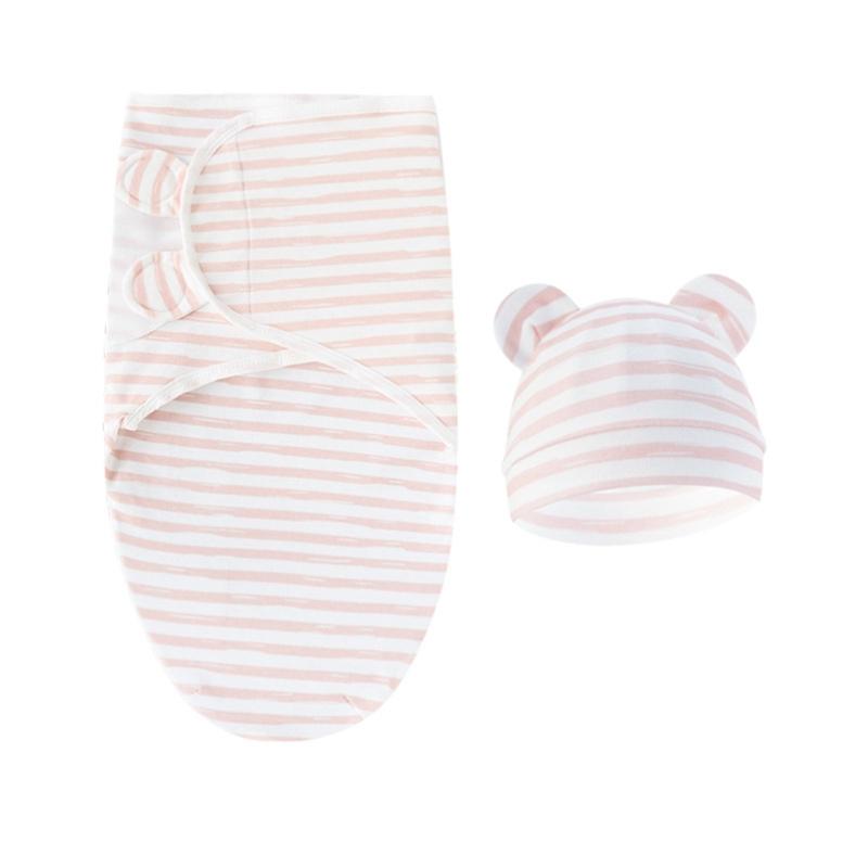 4 Комплекта Детских Пеленок-Коконов, Оберточных Одеял с Шапочкой-Капором, Спальные Мешки, Одеяла против Переворачивания, Пеленки для Малышей 0-12 Месяцев
