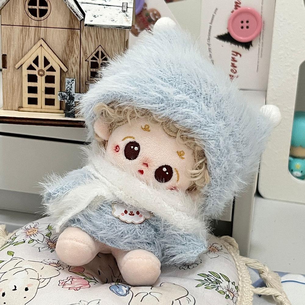 Шляпа Одежда для куклы Наряд Футболка Набор для переодевания куклы Одежда для хлопковой куклы 10 см Детский подарок