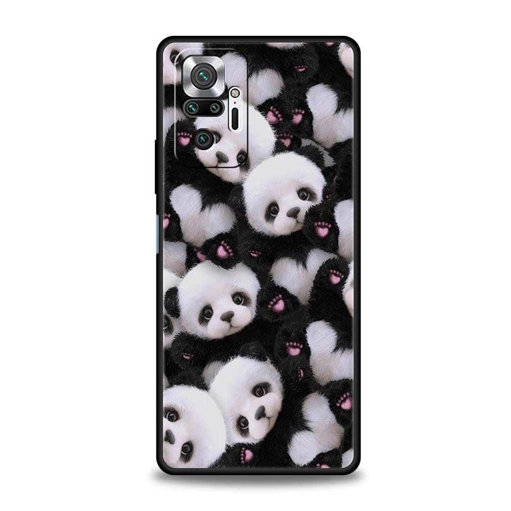 Чехол для телефона 'Маленькая панда' для Redmi 14C 10C Note 15 14 13 12 10 11 K40 Pro Plus 5G Ударопрочный Мягкий ТПУ Чехол Fundas Capas Сумка