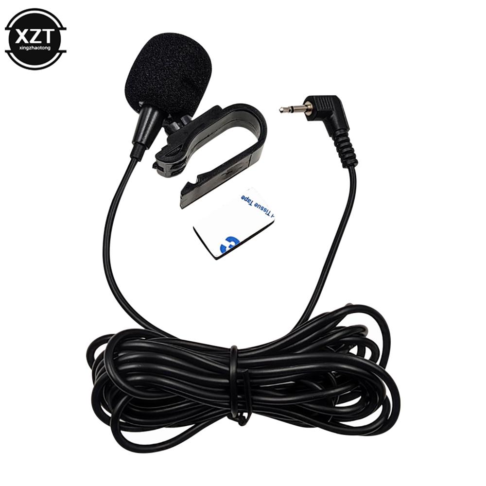 Car Radio Microphone Mic 2.5mm Mono Elbow Jack Car GPS Bluetooth-compatible Navigator Microphone External Amplifier Microphone