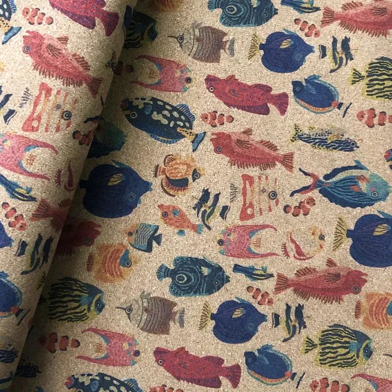 100x138cm Artificial PU Printed Leather Fabric for Background Decorative Shoes Fashion Fabrics DIY Design Material 0.5mm Thickn