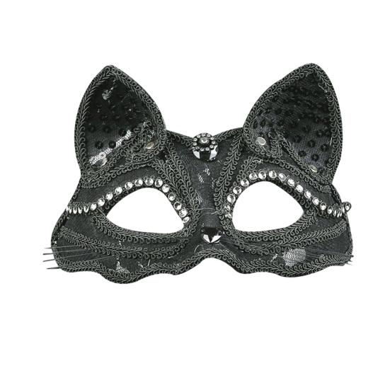Женщины Лиса Половина Лица Кружева Маска Для Глаз Маскарад Хэллоуин Платье Партии Реквизит